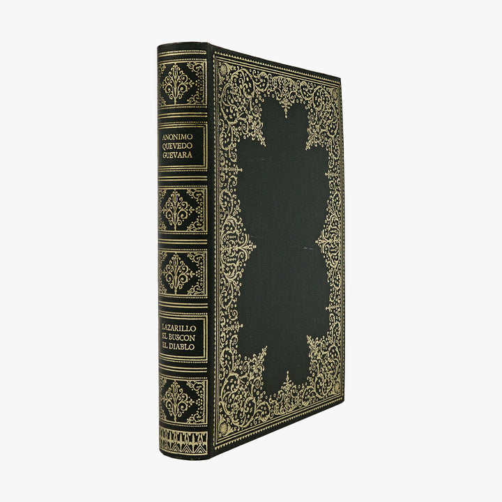 Anónimo, Quevedo & Vélez de Guevara — Obras Picarescas (1972). Encadernação editorial com douração.