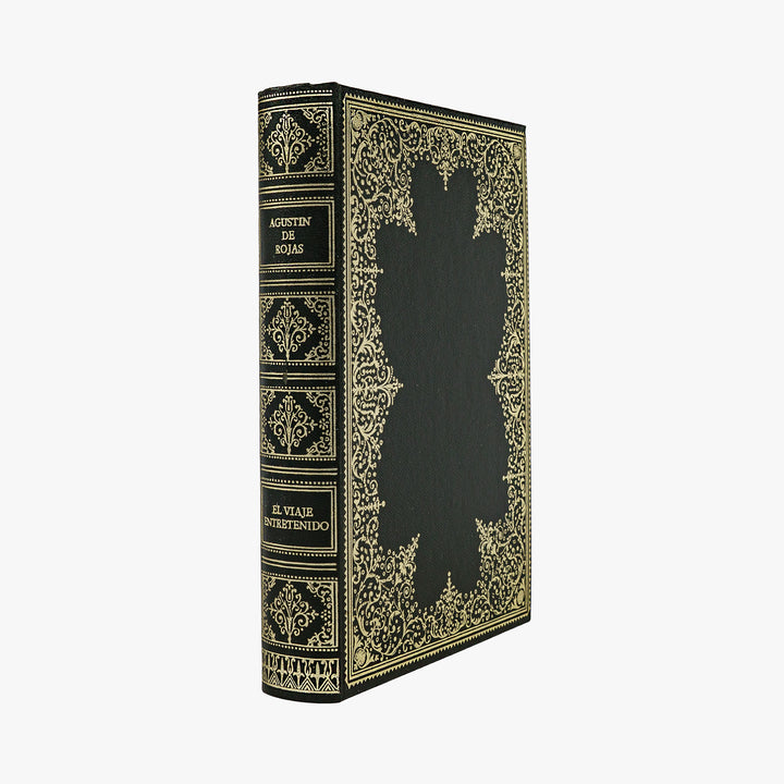 Agustín de Rojas — El Viaje Entretenido (Editions Ferni, 1973). Livro físico. Encadernação com douração.