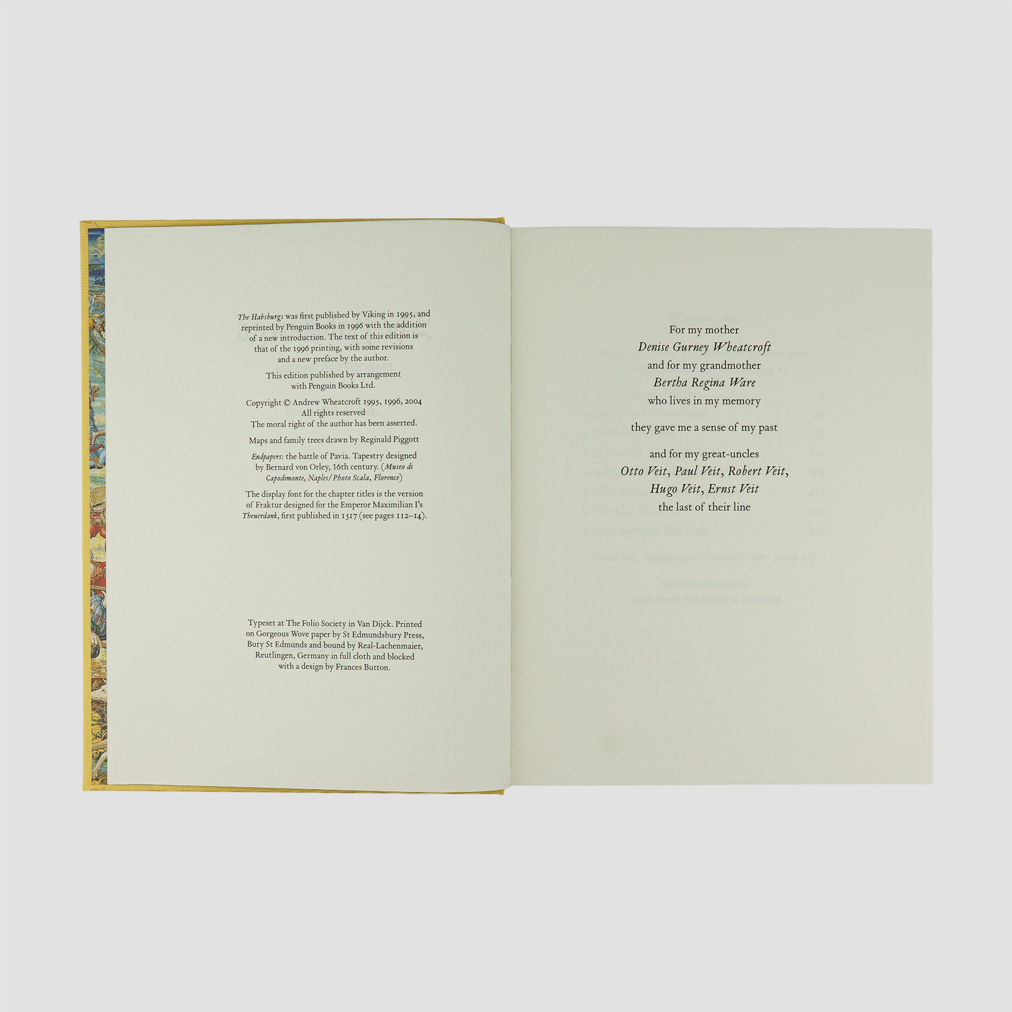 WHEATCROFT, Andrew (1948–2022). The Habsburgs: Embodying Empire (The Folio Society, London, 2004).