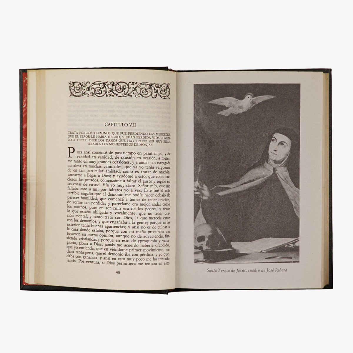 Santa Teresa de Jesús — Su vida (Círculo de Amigos de la Historia, 1972). Livro físico. Encadernação editorial com douração.