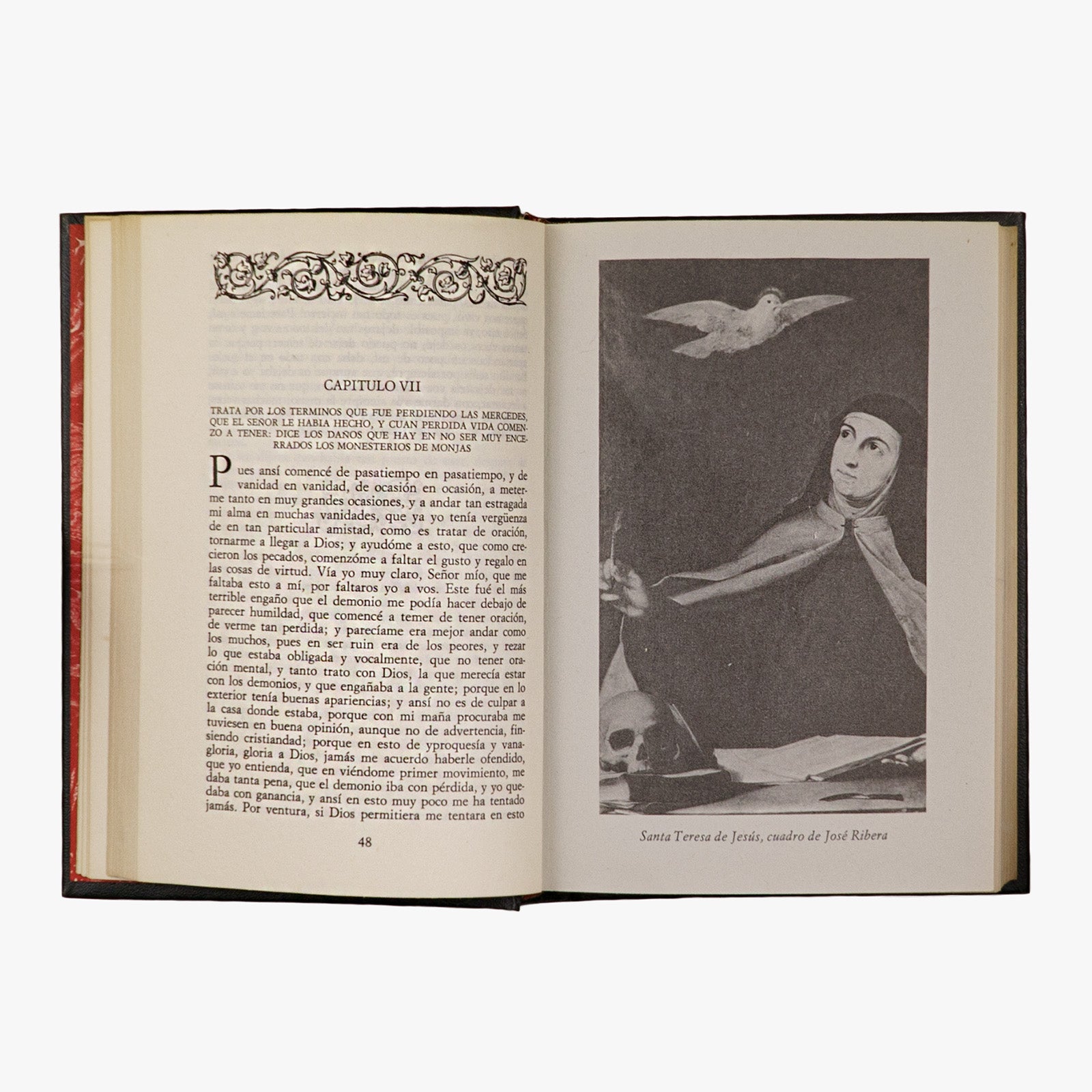 Santa Teresa de Jesús — Su vida (Círculo de Amigos de la Historia, 1972). Livro físico. Encadernação editorial com douração.