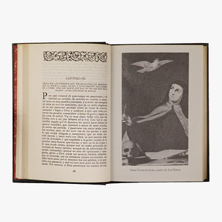 Santa Teresa de Jesús — Su vida (Círculo de Amigos de la Historia, 1972). Livro físico. Encadernação editorial com douração.