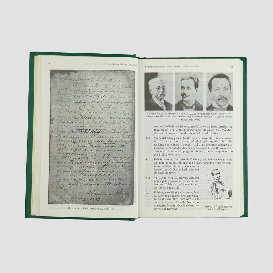 CRUZ E SOUSA, João da (1861–1898). Obra completa (Editora Nova Aguilar, Rio de Janeiro, 2000).