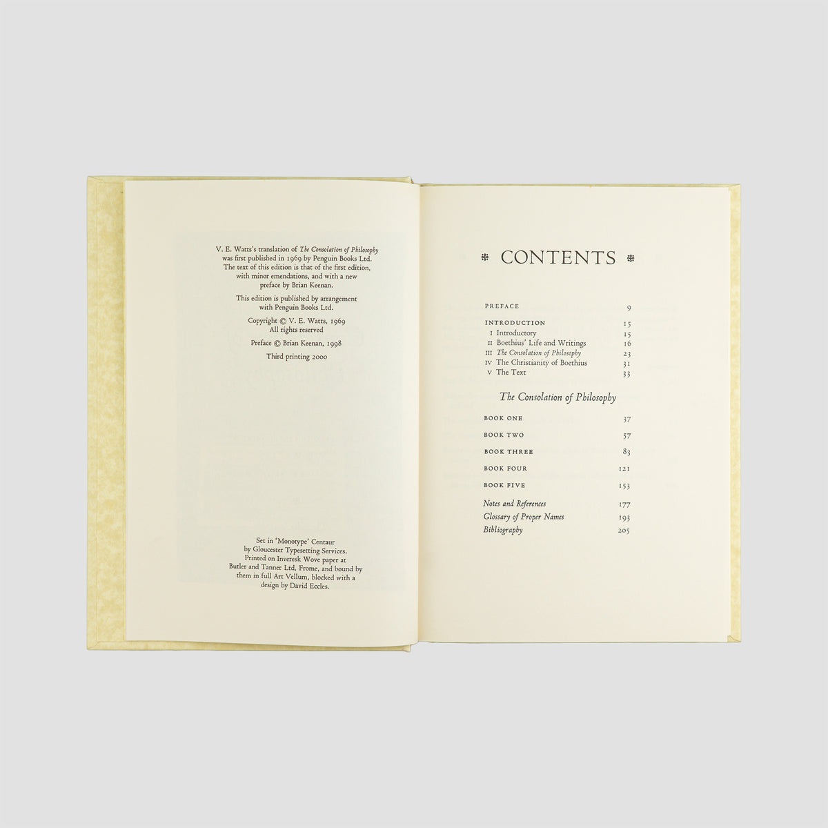 BOETHIUS, Anicius Manlius Severinus (c. 480–524). The Consolation of Philosophy (The Folio Society, London, 2000).