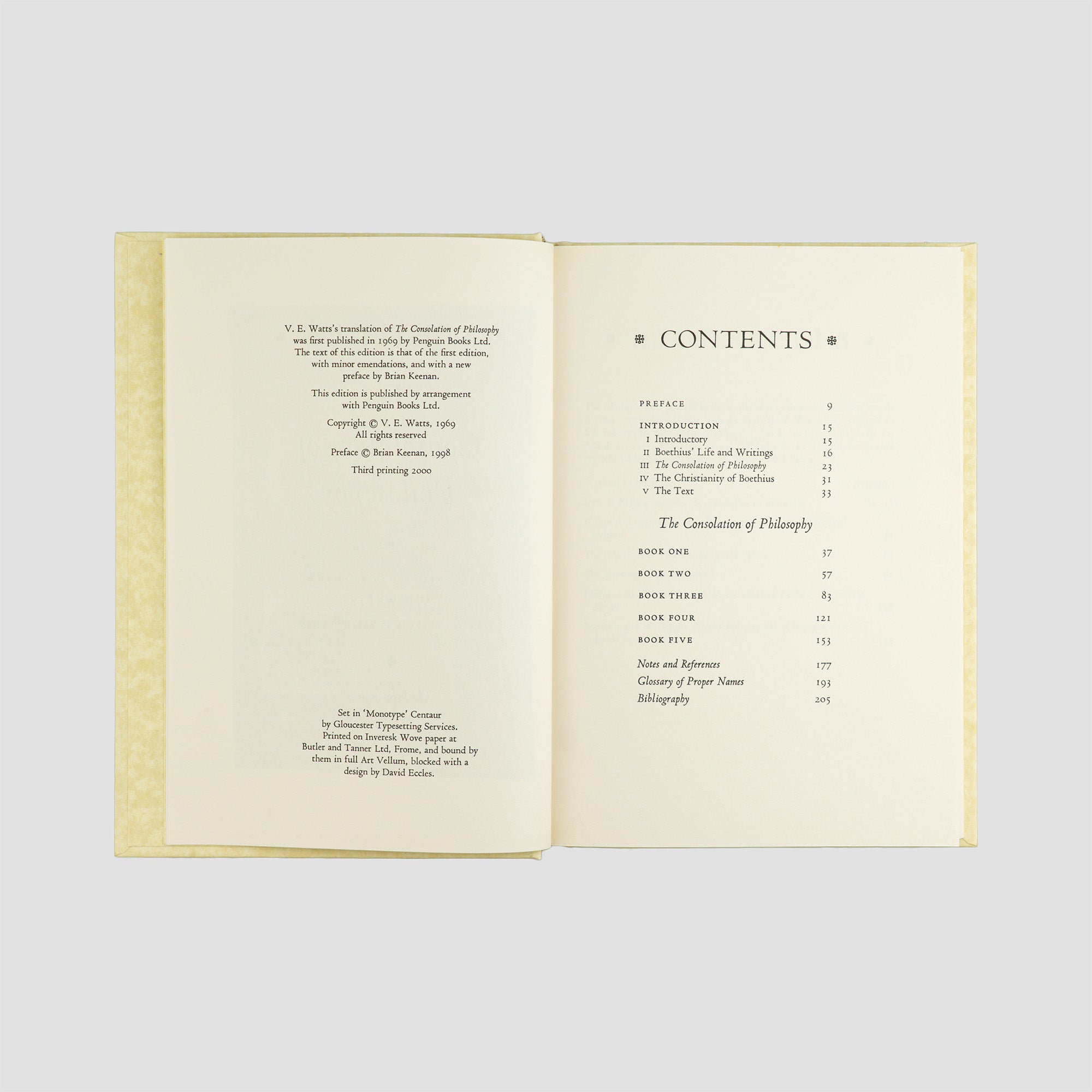BOETHIUS, Anicius Manlius Severinus (c. 480–524). The Consolation of Philosophy (The Folio Society, London, 2000).