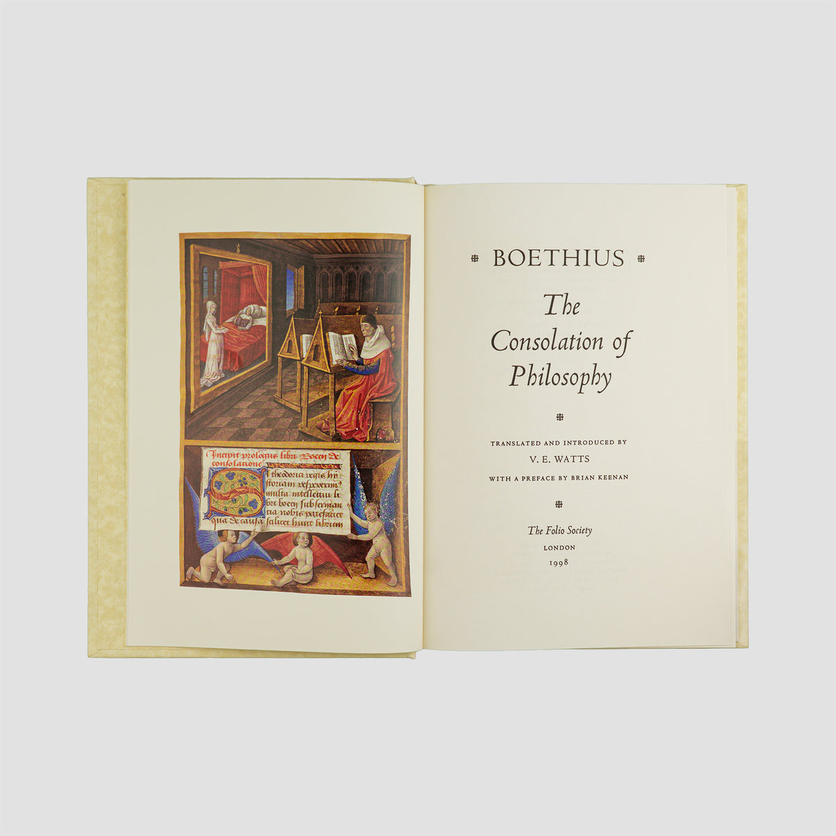 BOETHIUS, Anicius Manlius Severinus (c. 480–524). The Consolation of Philosophy (The Folio Society, London, 2000).
