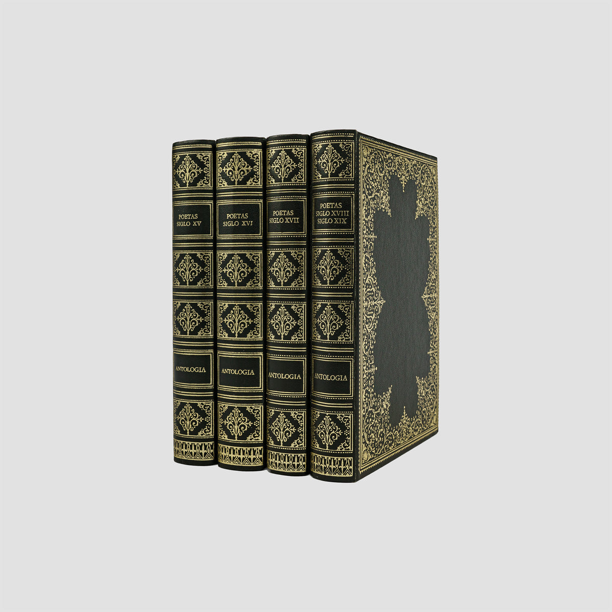 SAINZ DE ROBLES, Federico Carlos (org.) (séc. XX). Antología de poetas del siglo XV • Antología de poetas del siglo XVI • Antología de poetas del siglo XVII • Antología de poetas de los siglos XVIII y XIX (Editions Ferni, Madrid, 1972–1974), 4 vols.