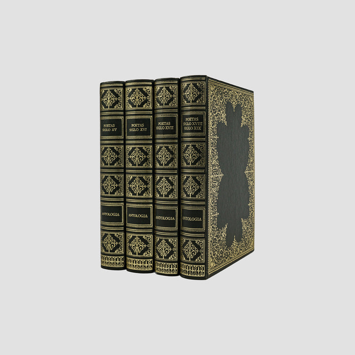 SAINZ DE ROBLES, Federico Carlos (org.) (séc. XX). Antología de poetas del siglo XV • Antología de poetas del siglo XVI • Antología de poetas del siglo XVII • Antología de poetas de los siglos XVIII y XIX (Editions Ferni, Madrid, 1972–1974), 4 vols.
