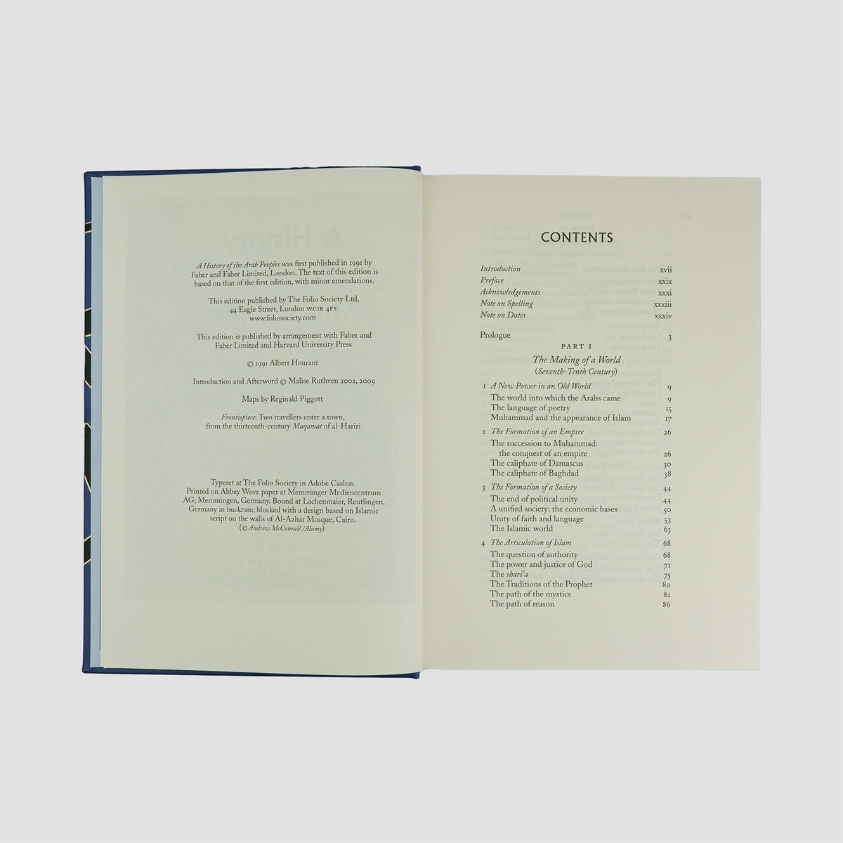 HOURANI, Albert Habib (1915–1993). A History of the Arab Peoples (The Folio Society, London, 2009).