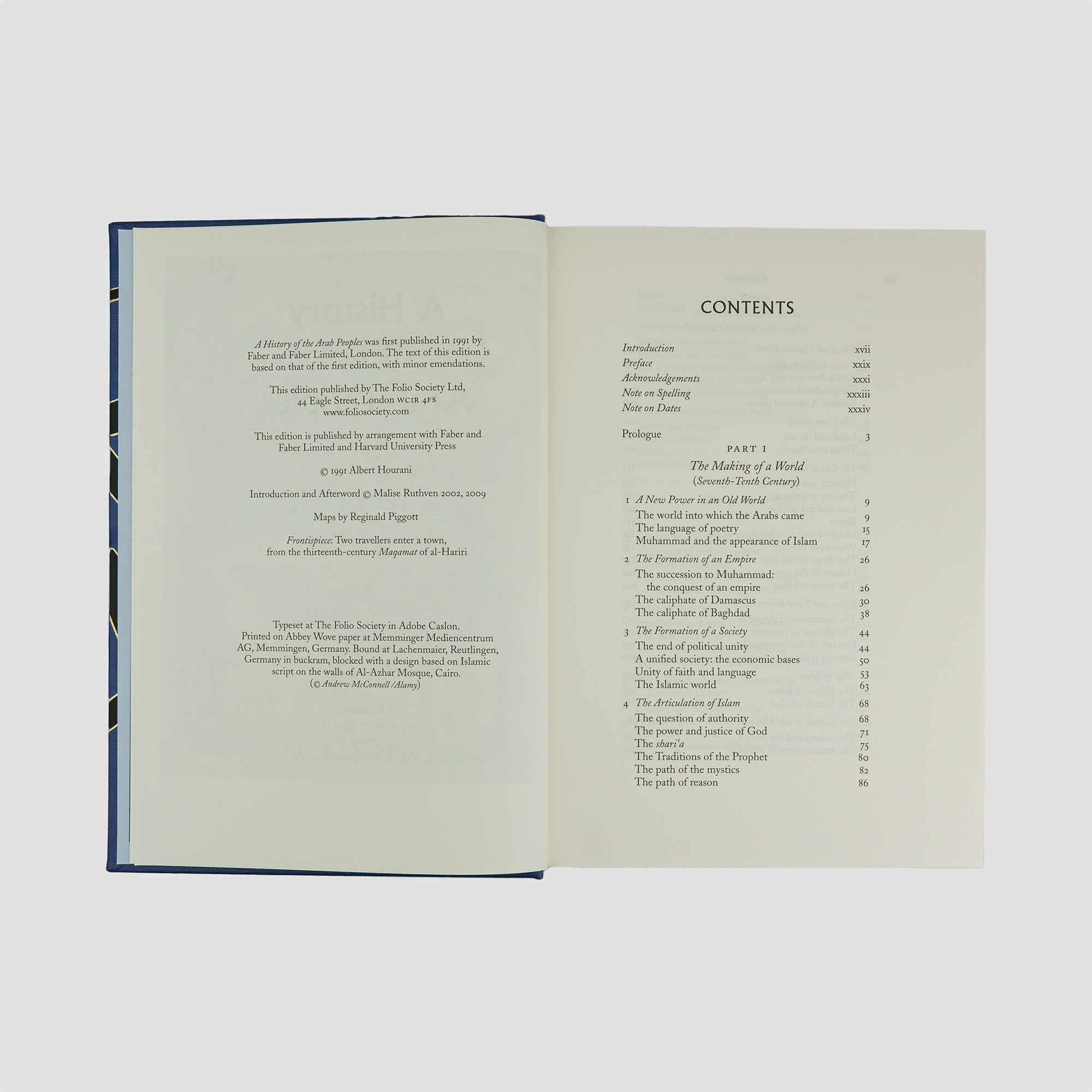 HOURANI, Albert Habib (1915–1993). A History of the Arab Peoples (The Folio Society, London, 2009).