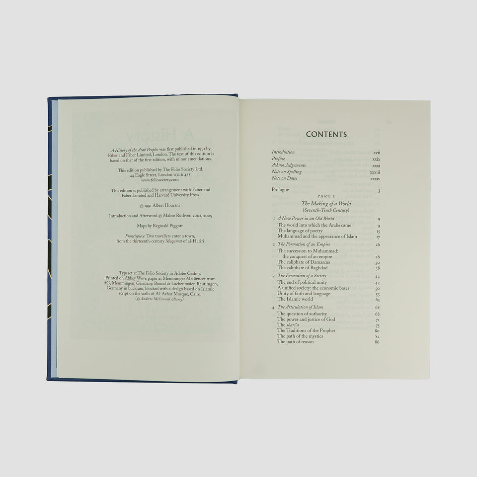 HOURANI, Albert Habib (1915–1993). A History of the Arab Peoples (The Folio Society, London, 2009).