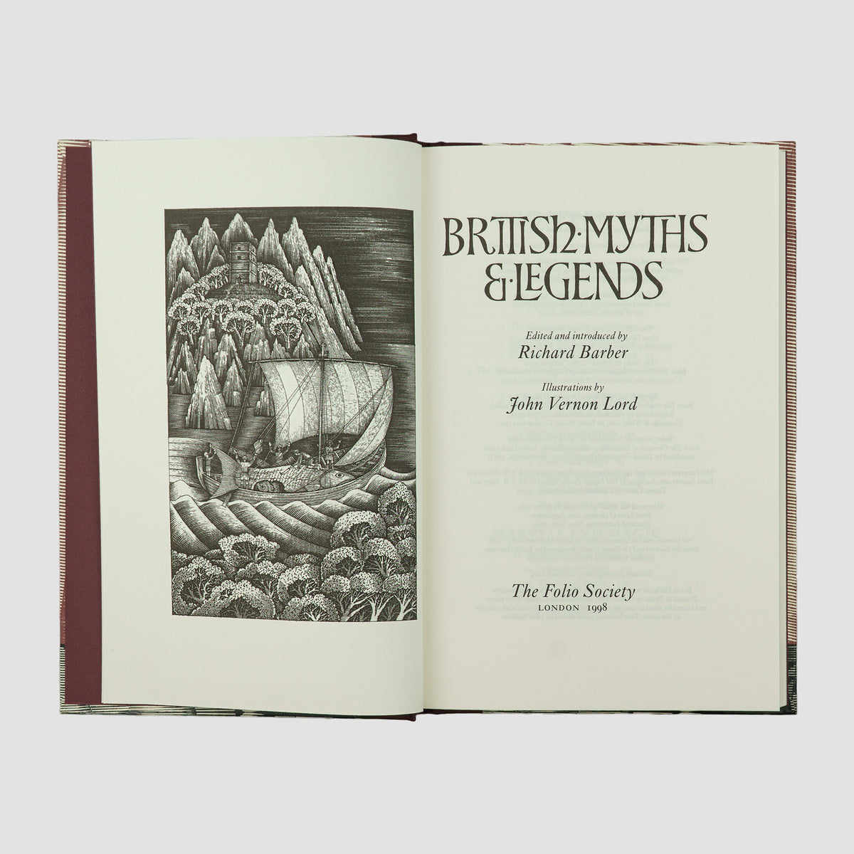 BARBER, Richard (1941– ). British Myths & Legends (The Folio Society, London, 1998), 3 vols.