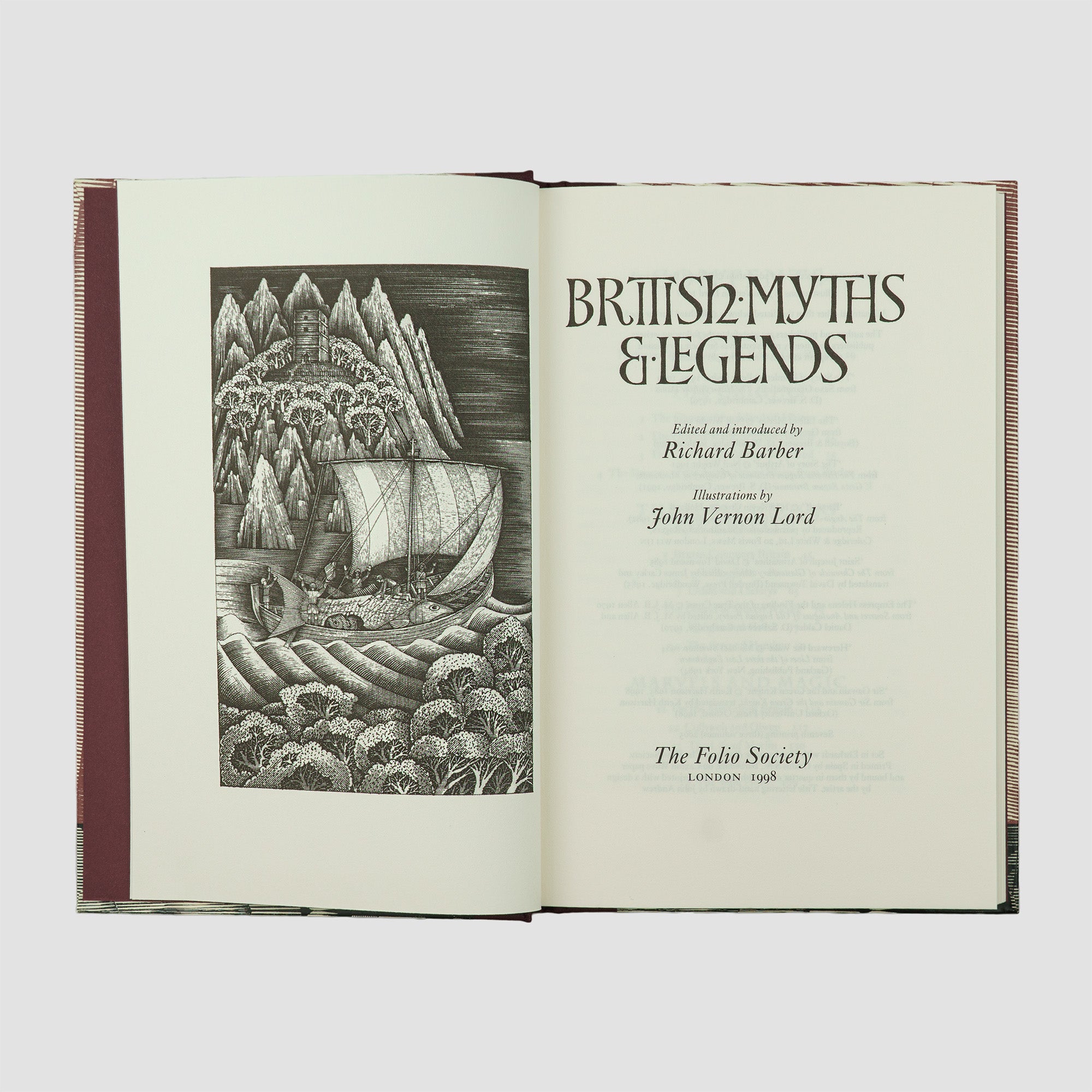 BARBER, Richard (1941– ). British Myths & Legends (The Folio Society, London, 1998), 3 vols.
