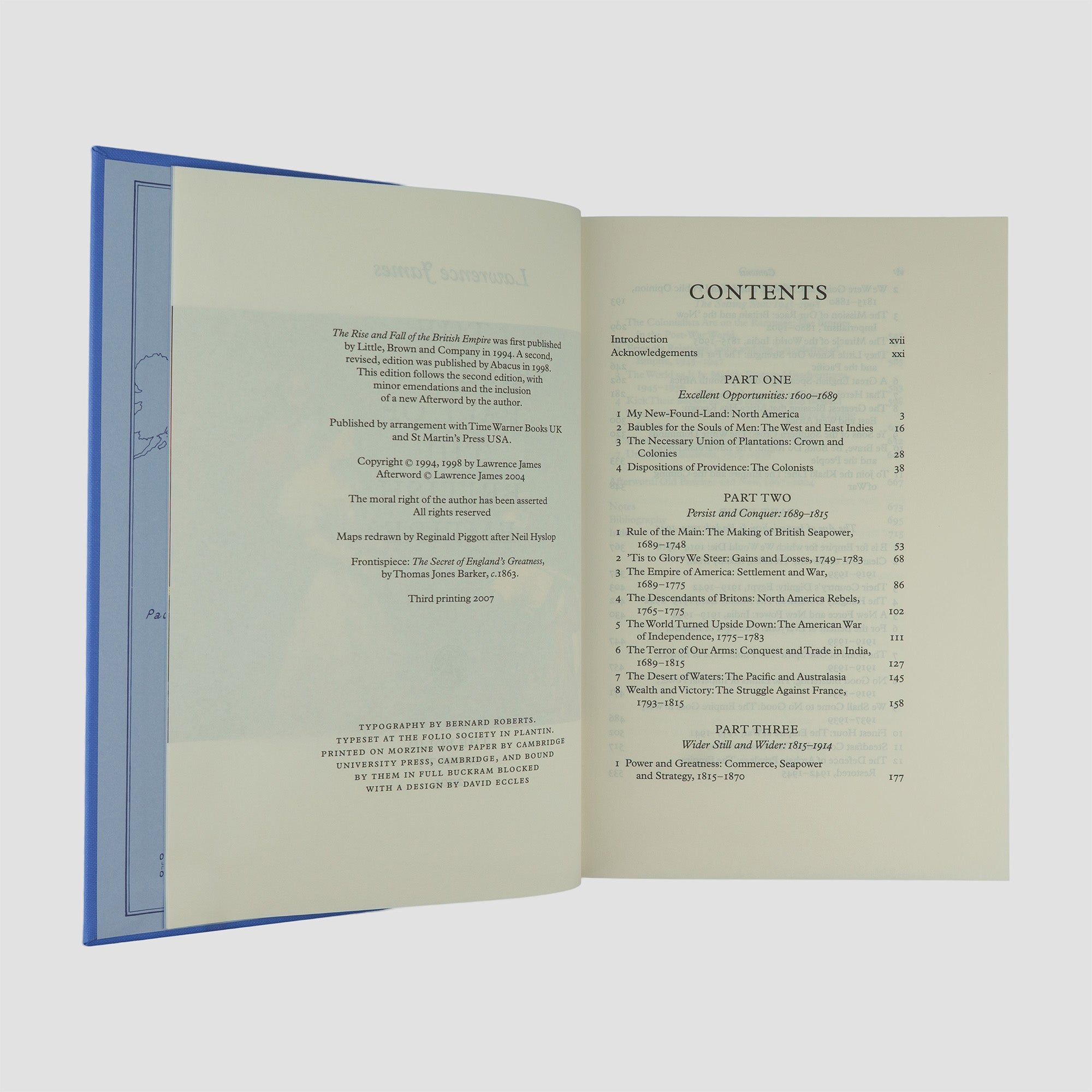 JAMES, Lawrence (1943– ). The Rise and Fall of the British Empire (The Folio Society, London, 2007).