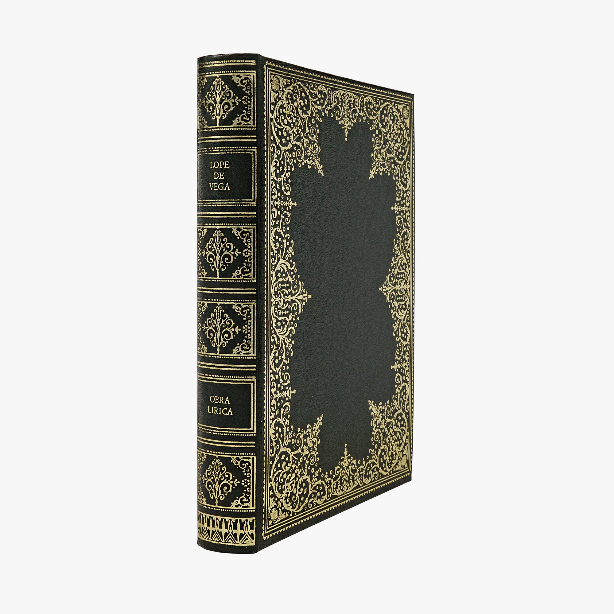 Lope de Vega — Poesía lírica (Círculo de Amigos de la Historia, 1973). Livro físico. Encadernação editorial com douração.