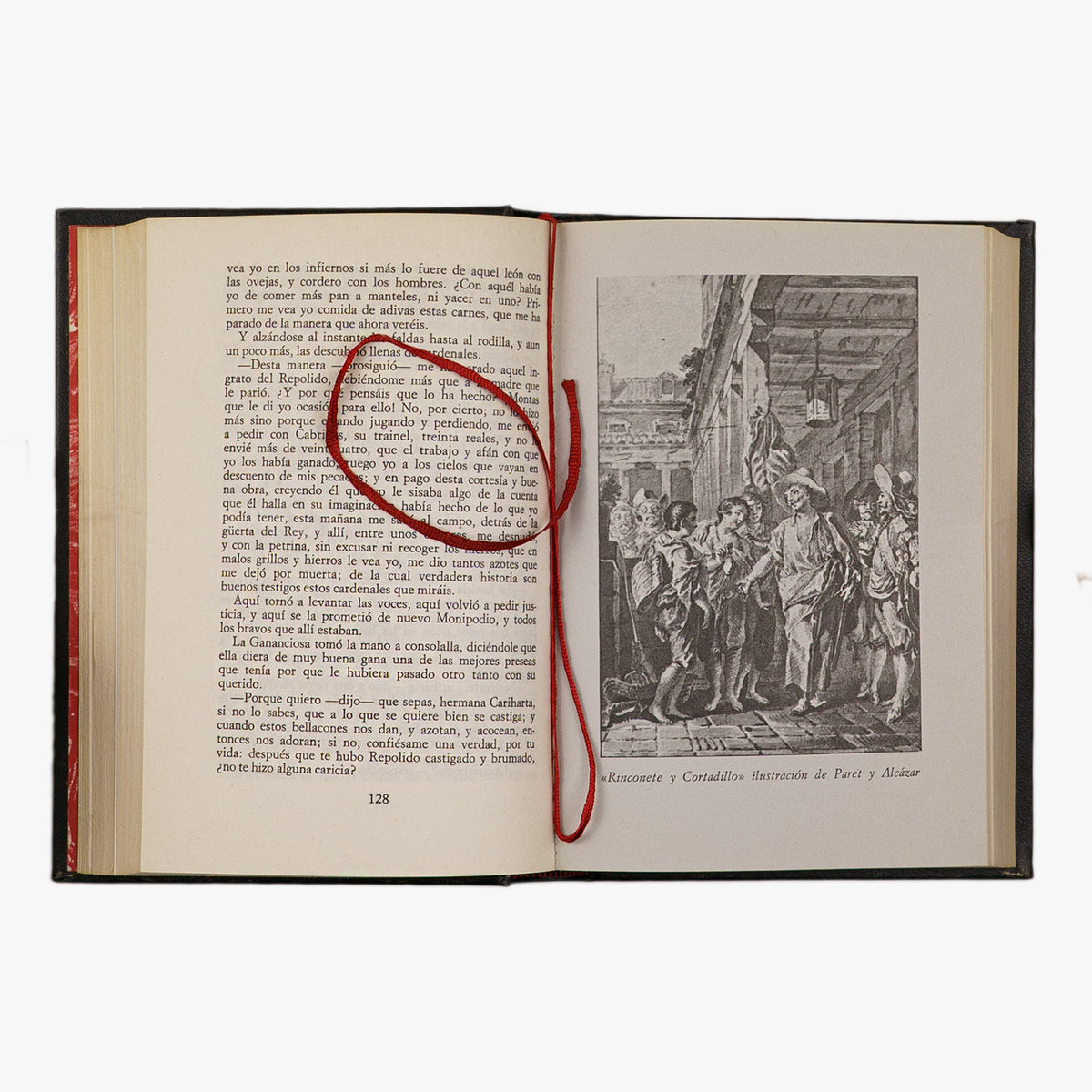 Cervantes — Novelas ejemplares (Círculo de Amigos de la Historia, 1972). Livro físico ilustrado. Encadernação editorial com douração.