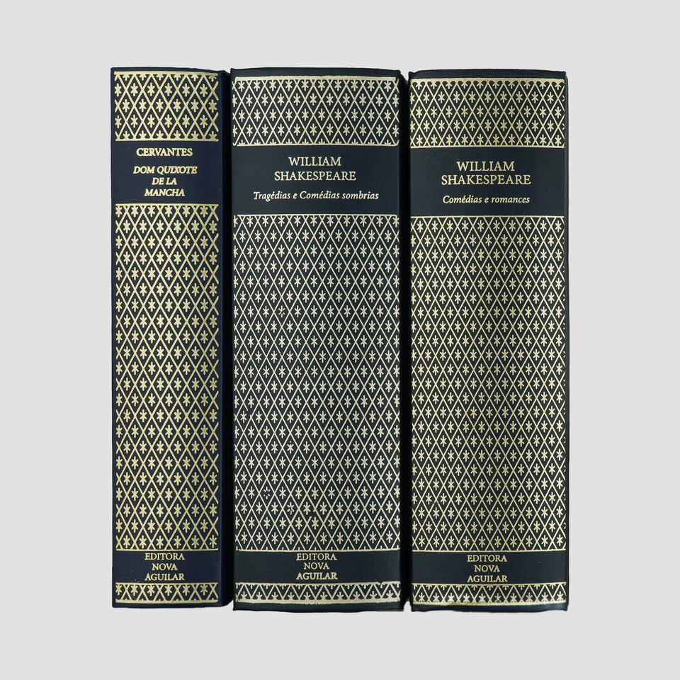 CERVANTES (1547–1616): Dom Quixote; SHAKESPEARE (1564–1616): Teatro completo (Editora Nova Aguilar, Rio de Janeiro, 2004/2009), 3 vols.