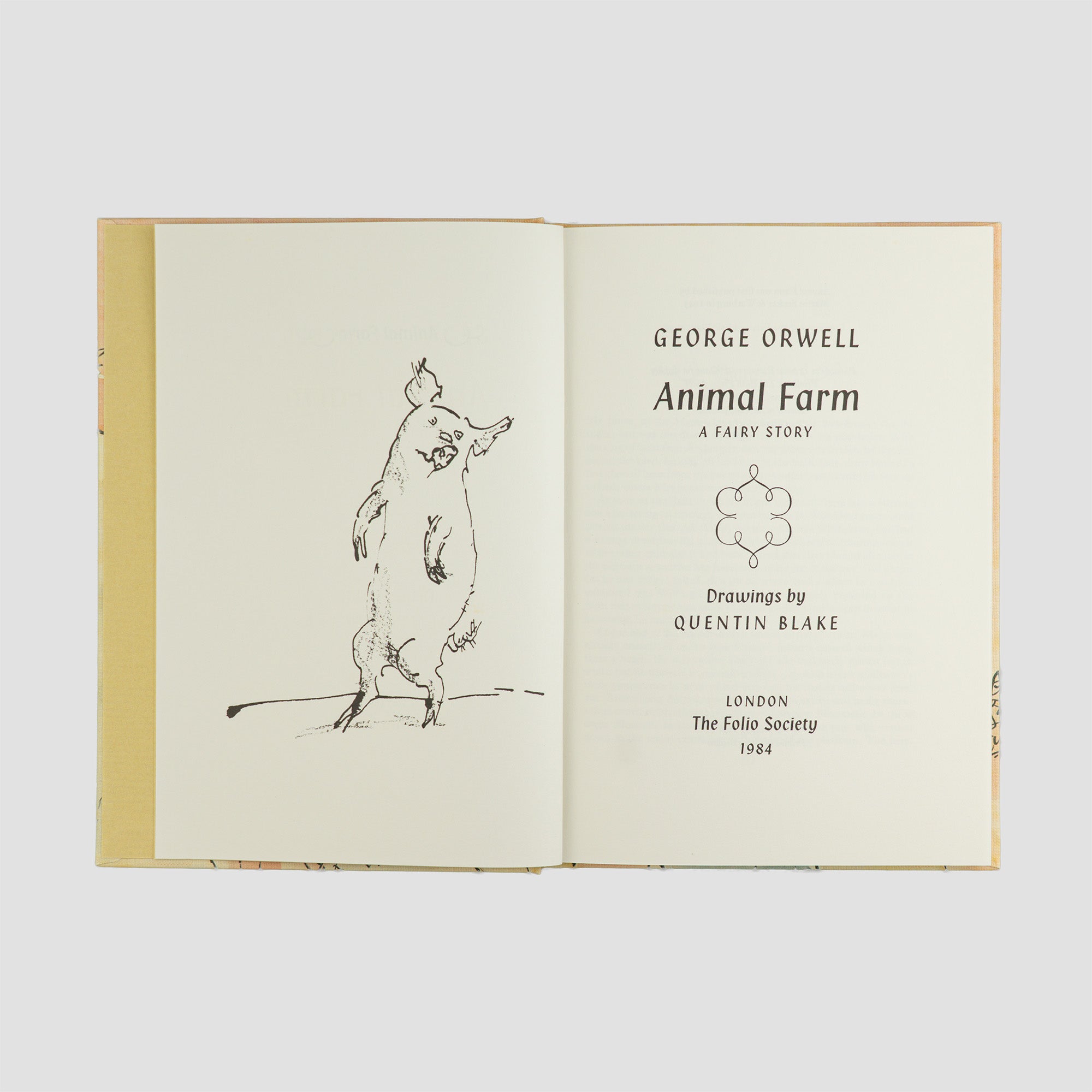 ORWELL, George (1903–1950). Animal Farm: a fairy story (The Folio Society, London, 1991).