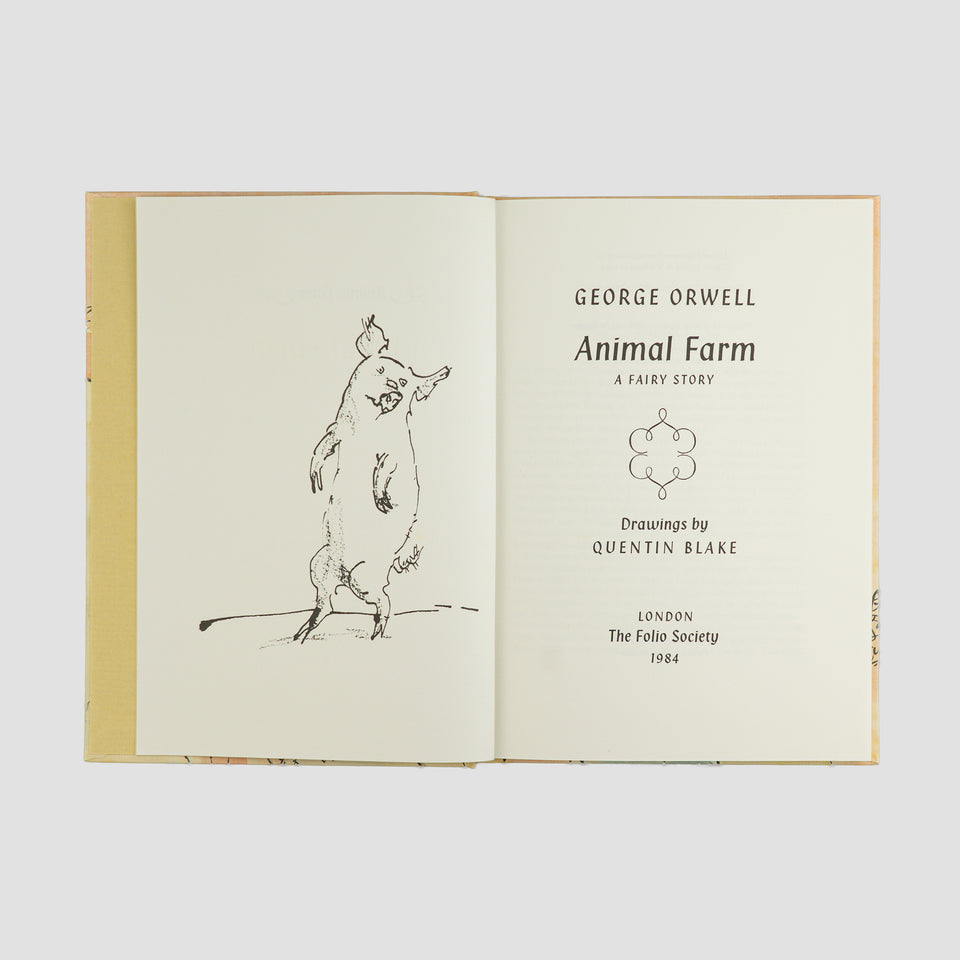 ORWELL, George (1903–1950). Animal Farm: A Fairy Story (The Folio Society, London, 1991).