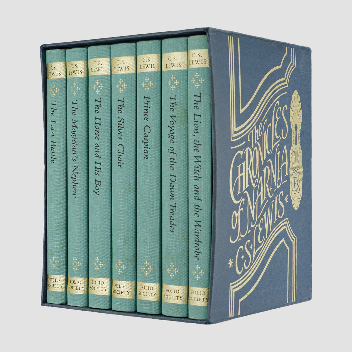 LEWIS, Clive Staples (1898–1963). The Chronicles of Narnia (The Folio Society, London, 1996). 7 vols