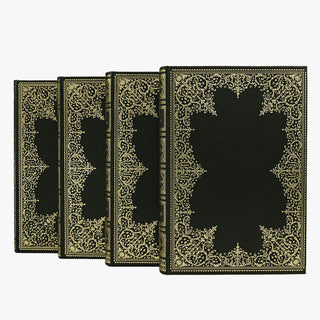 Sáinz de Robles (org.) — Antología de poetas (s. XV–XIX), 4 volumes. Livros físicos. Encadernação editorial com douração.