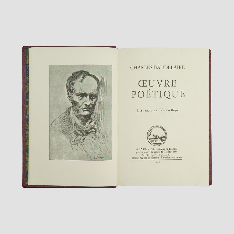 BAUDELAIRE, Charles Pierre (1821–1867). Œuvre poétique (Jean de Bonnot, Paris, 1973).