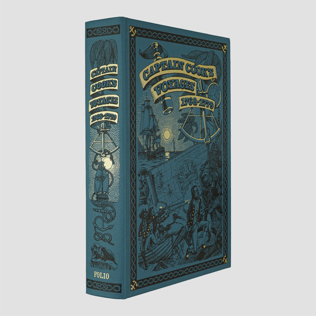 WILLIAMS, Glyndwr (1932–2022). Captain Cook’s Voyages, 1768–1779 (The Folio Society, London, 1997).
