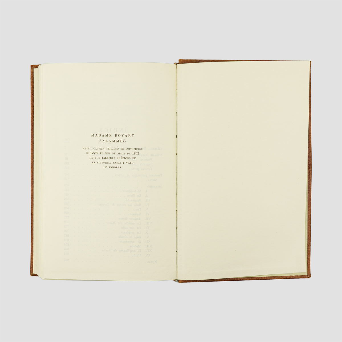 FLAUBERT, Gustave (1821-1880). Madame Bovary ·  Salammbô (Editorial Vergara, Barcelona, 1962).