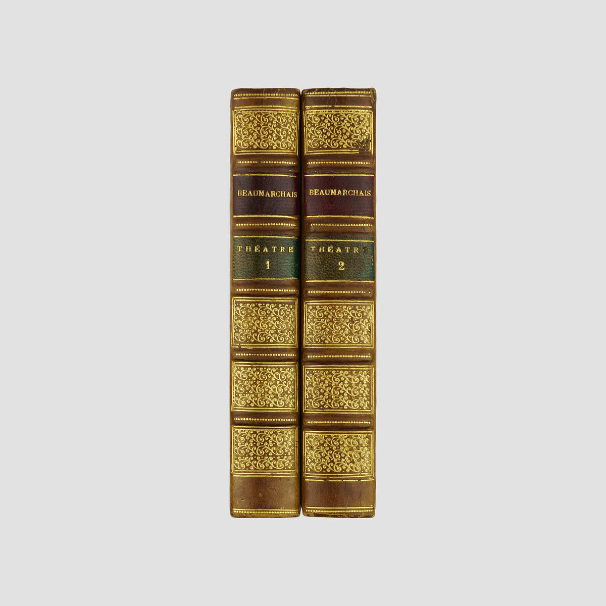 BEAUMARCHAIS (1732-1799). Théatre Choisi (Plon et Cie, Éditeurs, Paris, 1881), 2 vols.