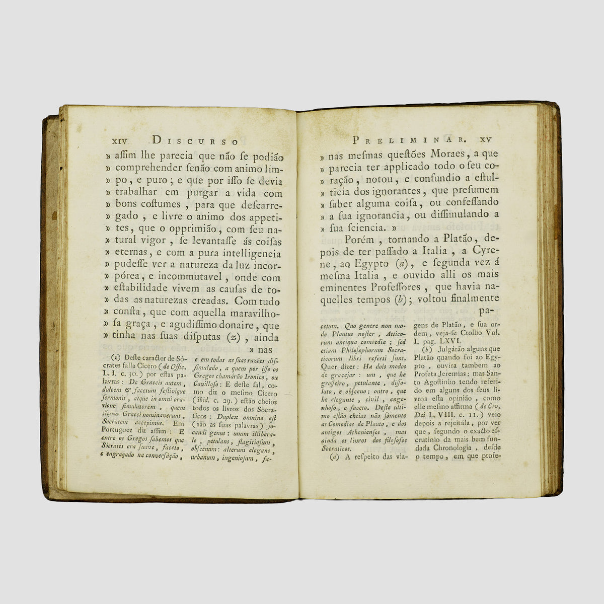 PLATÃO (c. 427 a.C.–c. 347 a.C.). Rivaes ou Dialogo Moral de Platão sobre a Filosofia (Regia Officina Typografica, Lisboa, 1790).