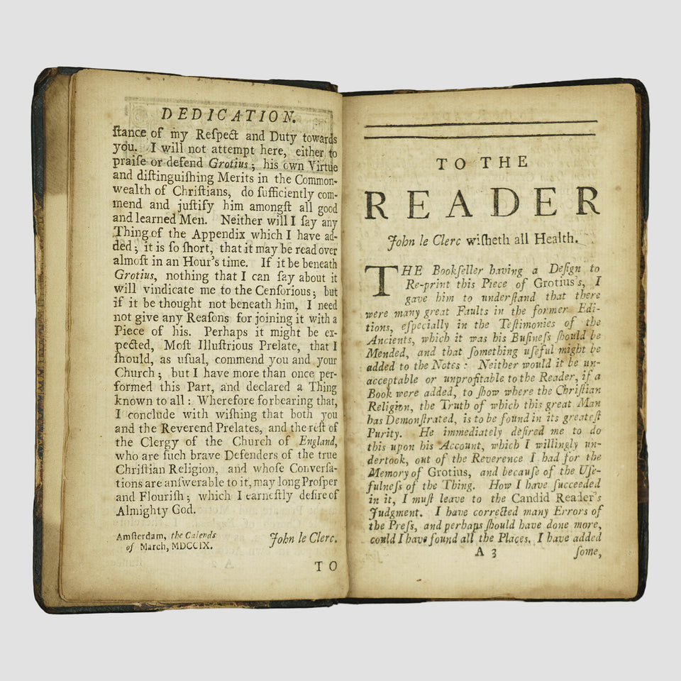 GROTIUS, Hugo (1583-1645). The Truth of the Christian Religion: In Six Books; With a Seventh Book (J. Knapton, London, 1719).