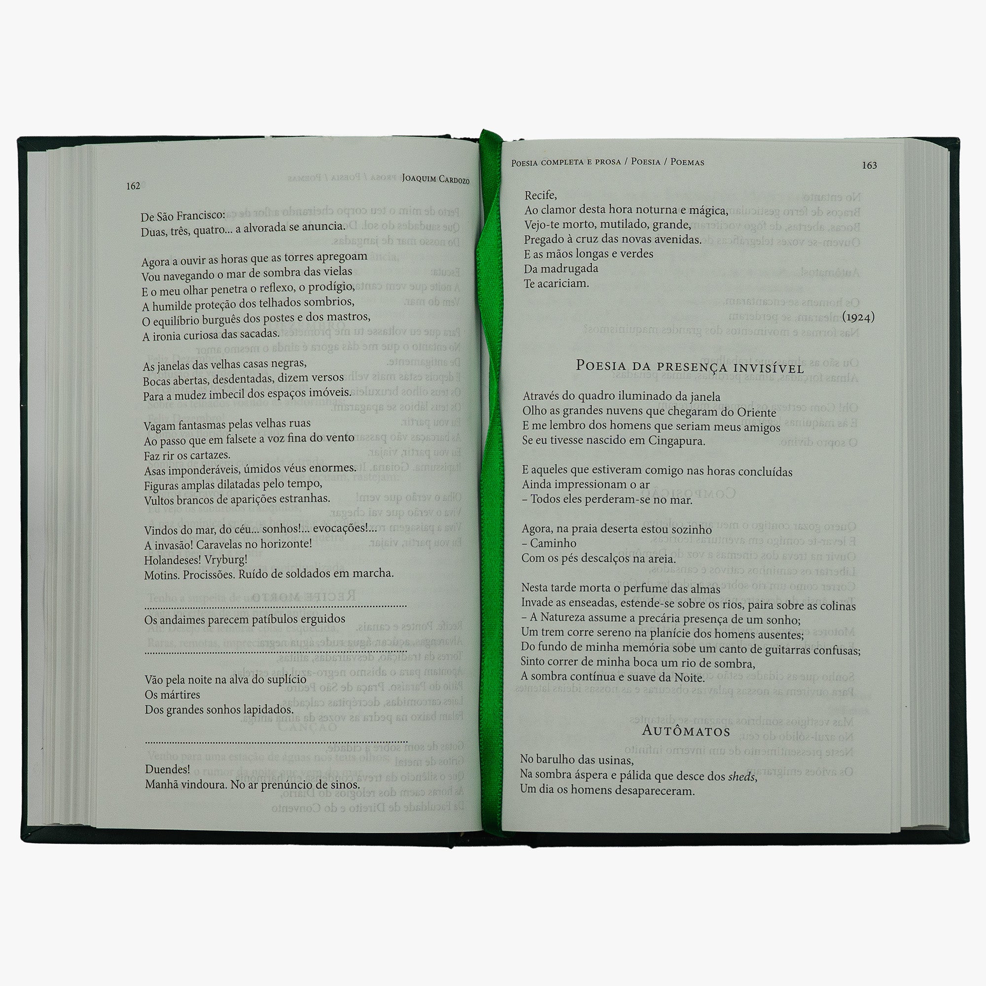 CARDOZO, Joaquim Maria Moreira (1897–1978). Poesia completa e prosa (Editora Nova Aguilar / Fundação Joaquim Nabuco – Editora Massangana, Rio de Janeiro, 2008).