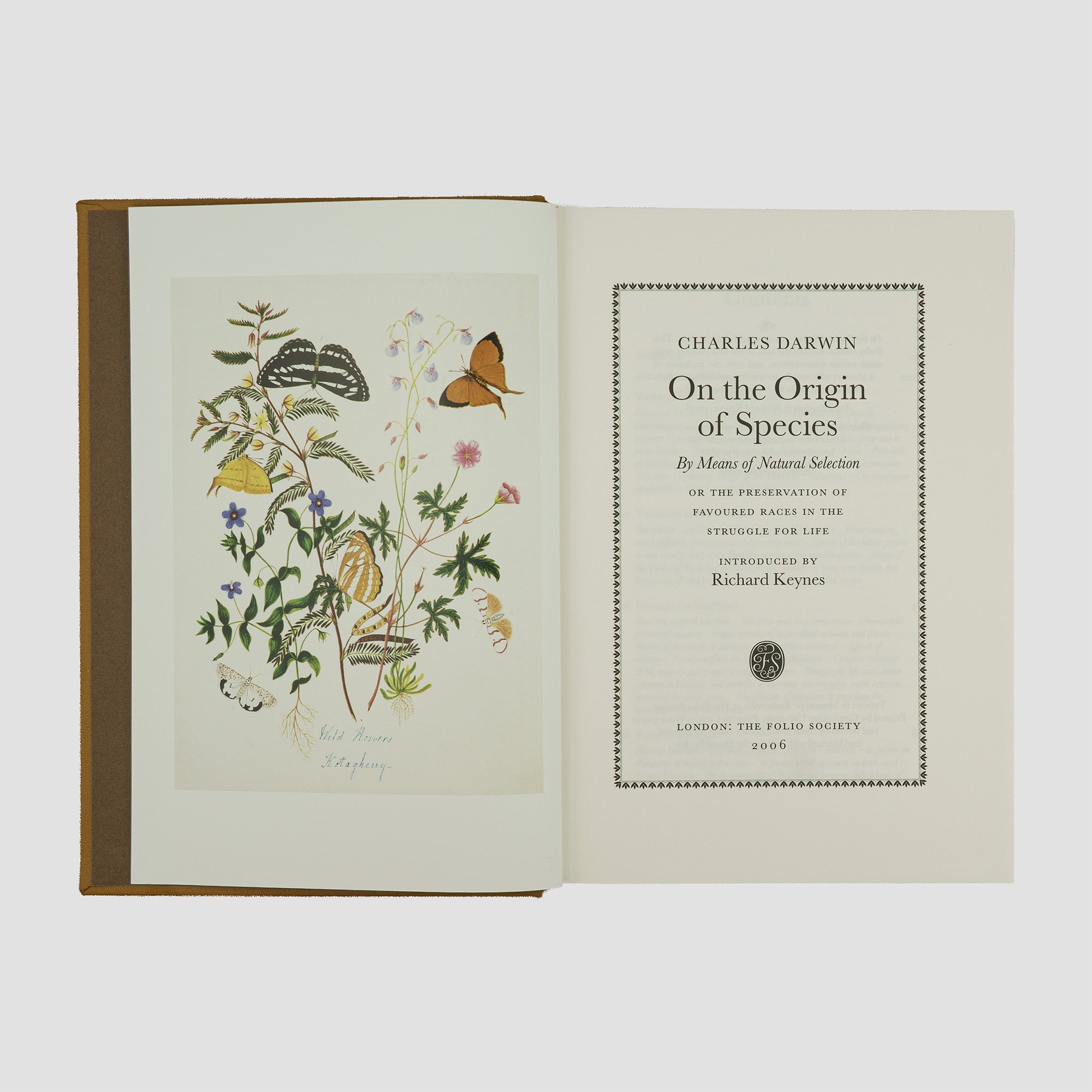 DARWIN, Charles Robert (1809–1882). On the Origin of Species (The Folio Society, London, 2006).