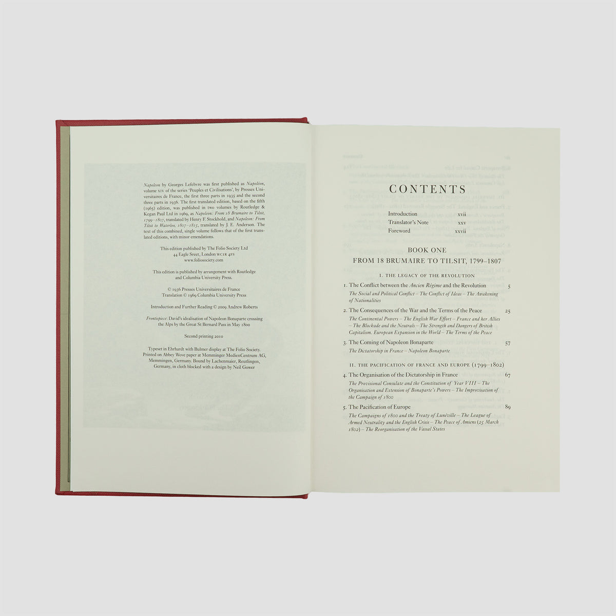 LEFEBVRE, Georges (1874–1959). Napoleon (The Folio Society, London, 2010).