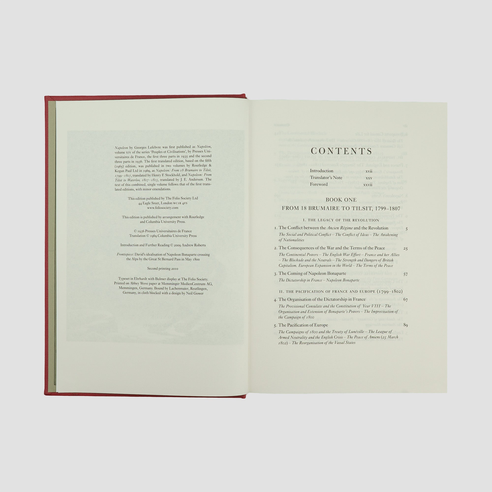 LEFEBVRE, Georges (1874–1959). Napoleon (The Folio Society, London, 2010).
