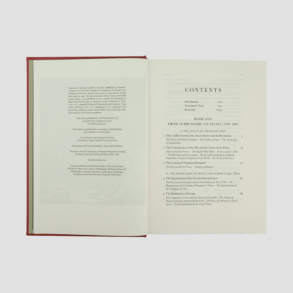 LEFEBVRE, Georges (1874–1959). Napoleon (The Folio Society, London, 2010).