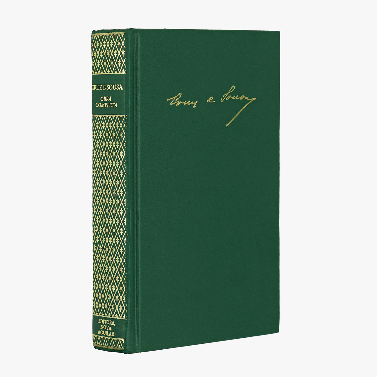 Cruz e Sousa — Obra completa (Editoria Nova Aguilar, 2000). Livro físico. Encadernação editorial com douração.