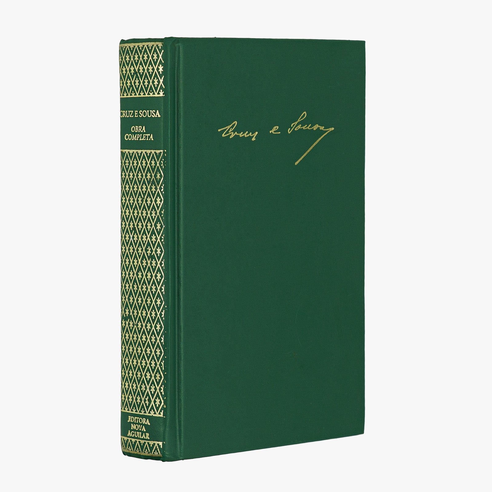 Cruz e Sousa — Obra completa (Editoria Nova Aguilar, 2000). Livro físico. Encadernação editorial com douração.