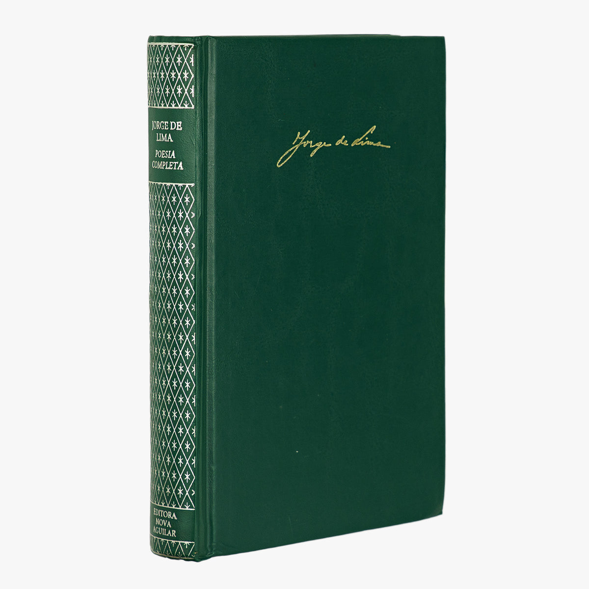Jorge de Lima — Poesia Completa (Editora Nova Aguilar, 1997). Livro físico. Encadernação editorial com douração.