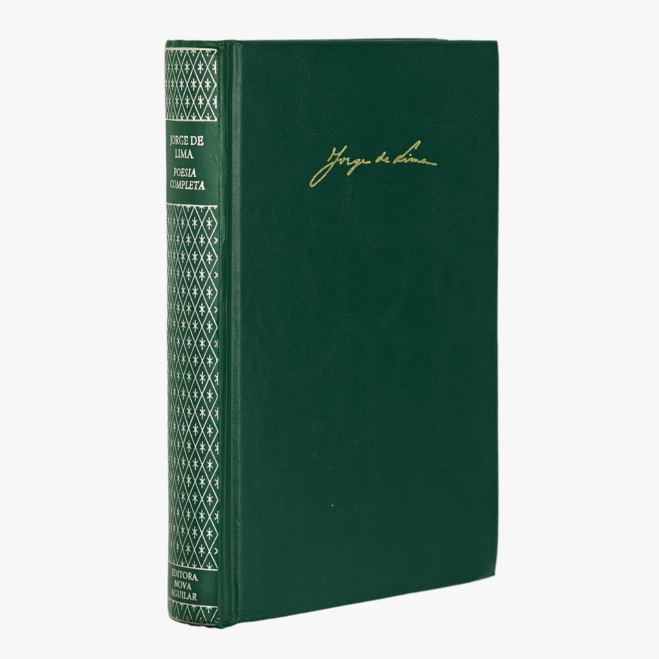 Jorge de Lima — Poesia Completa (Editora Nova Aguilar, 1997). Livro físico. Encadernação editorial com douração.