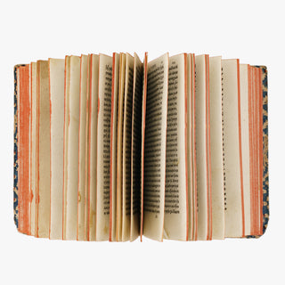 Filostrato — Vita Apollonii Tyanei (Comin da Trino di Monferrato, 1549). Livro físico. Século XVI. Encadernação em meio couro com douração na lombada e cortes tingidos.