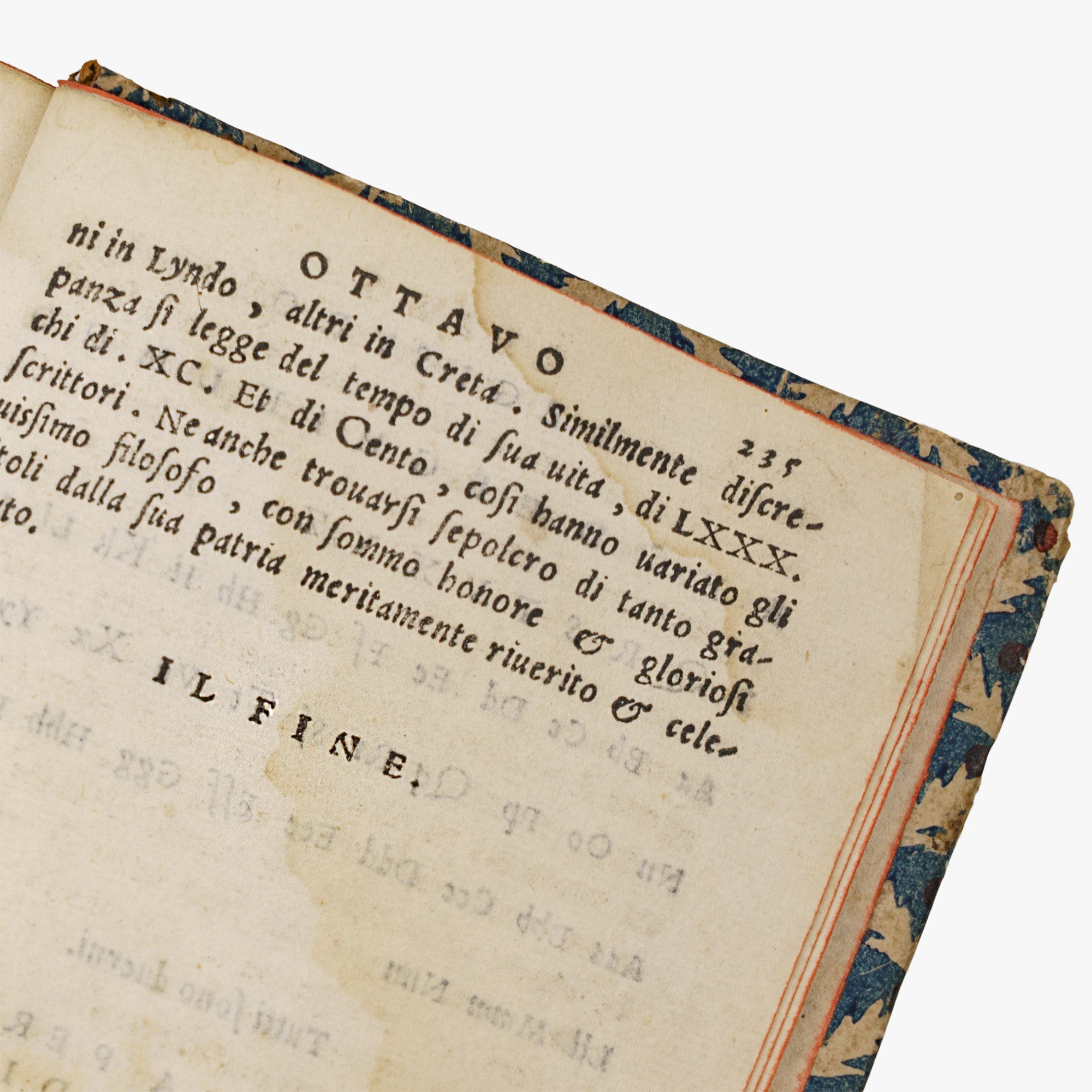 Filostrato — Vita Apollonii Tyanei (Comin da Trino di Monferrato, 1549). Livro físico. Século XVI. Encadernação em meio couro com douração.