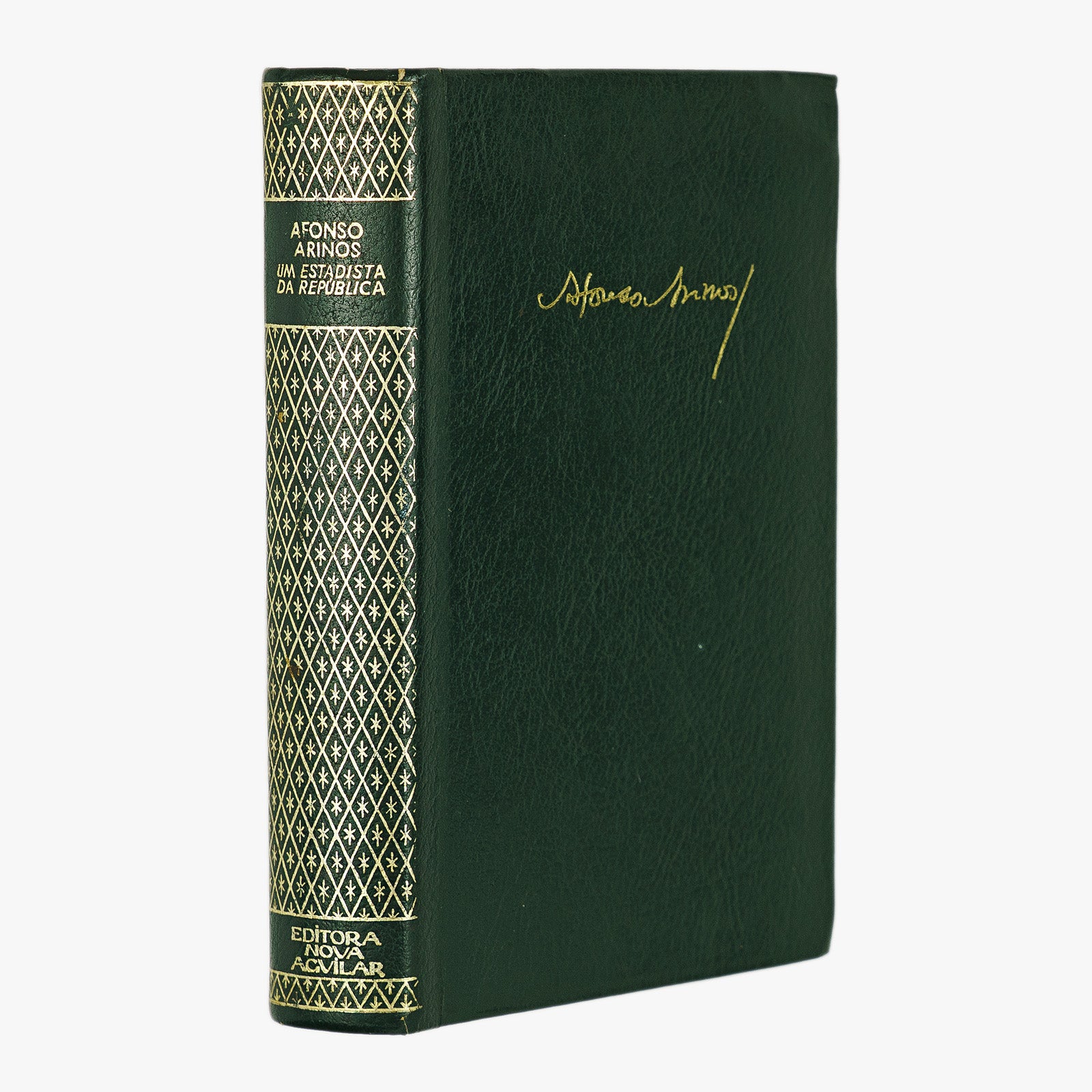 Afonso Arinos — Um Estadista da República (Editora Nova Aguilar, 1977). Livro físico. Encadernação em couro com douração.