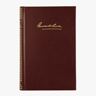 Fernando Pessoa — Obras em Prosa (Editora Nova Aguilar, 1974). Livro físico. Encadernação em couro com douração.