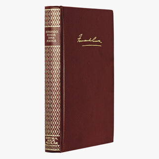 Fernando Pessoa — Obra poética (Companhia José Aguilar, 1972). Livro físico. Encadernação em couro com douração.