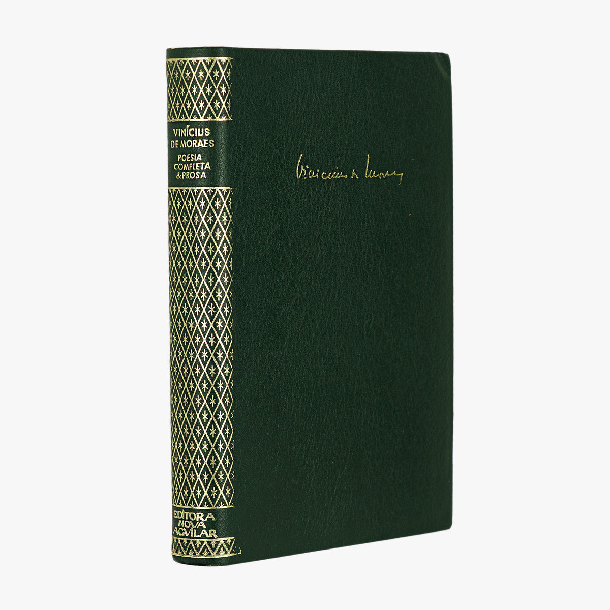 Vinicius de Moraes — Poesia Completa e Prosa (Nova Aguilar, 1976). Livro físico em encadernação editorial com douração. 