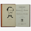 Arnaldo Gama (1828–1869). Obras (Lello & Irmão, Porto, 1973), 2 vols. Edição de colecionador. Interior.