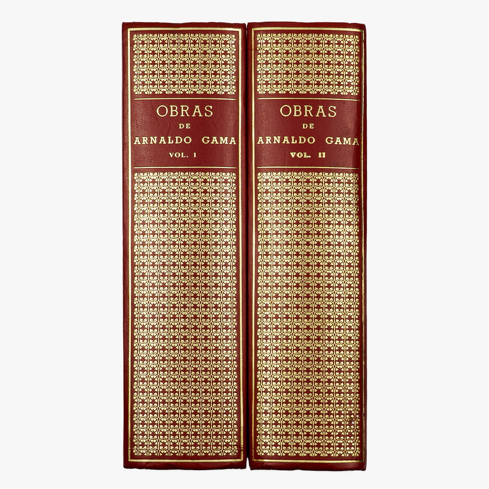 GAMA, Arnaldo (1828–1869). Obras (Lello & Irmão, Porto, 1973), 2 vols.