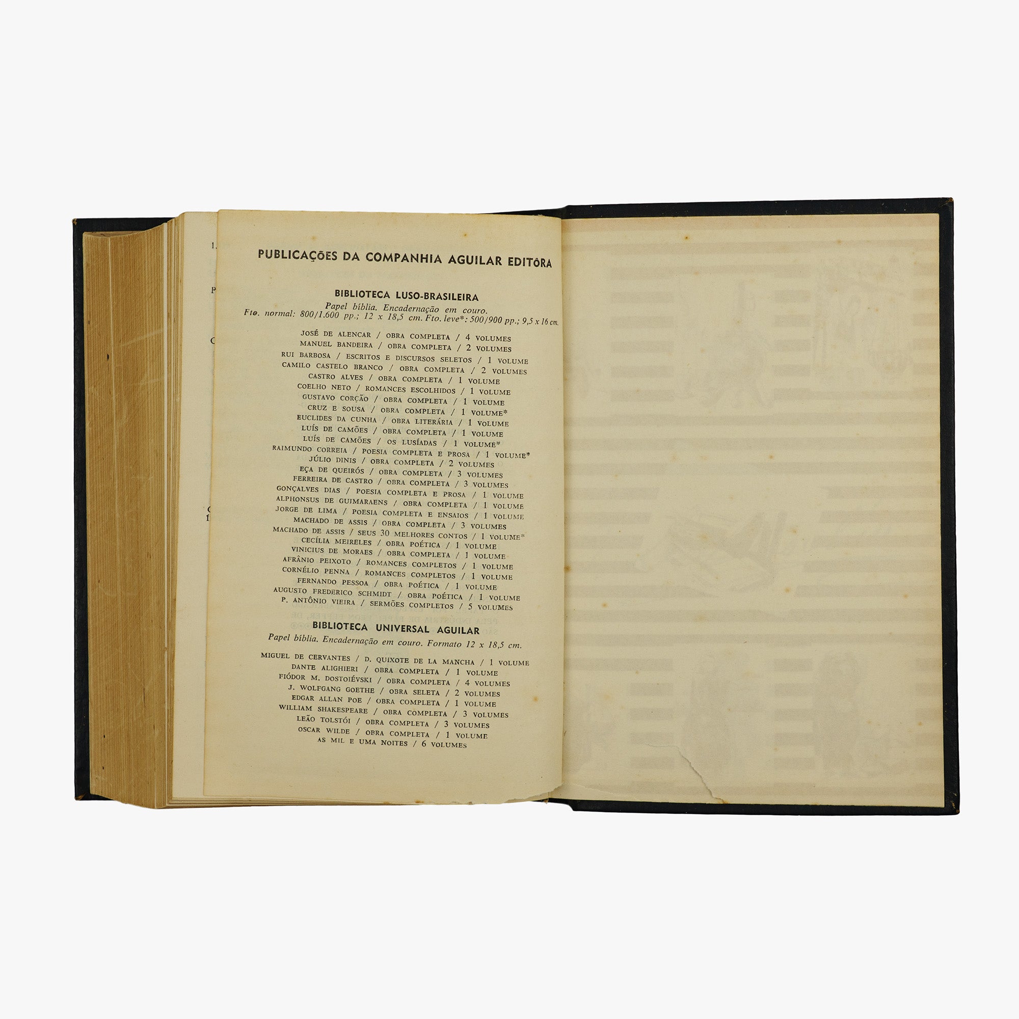 DOSTOIÉVSKI, Fiódor Mikhailovich (1821–1881). Obra Completa (Companhia Aguilar Editora, Rio de Janeiro, 1963/1975), 4 vols.