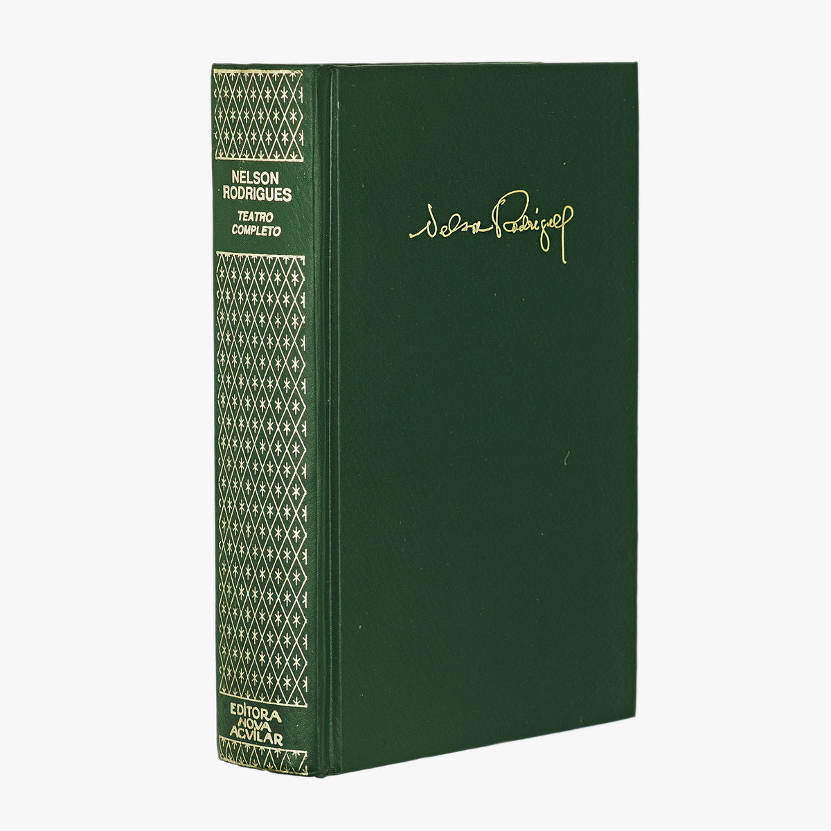 Nelson Rodrigues — Teatro Completo (Editora Nova Aguilar, 1994). Livro físico em encadernação editorial com douração. 